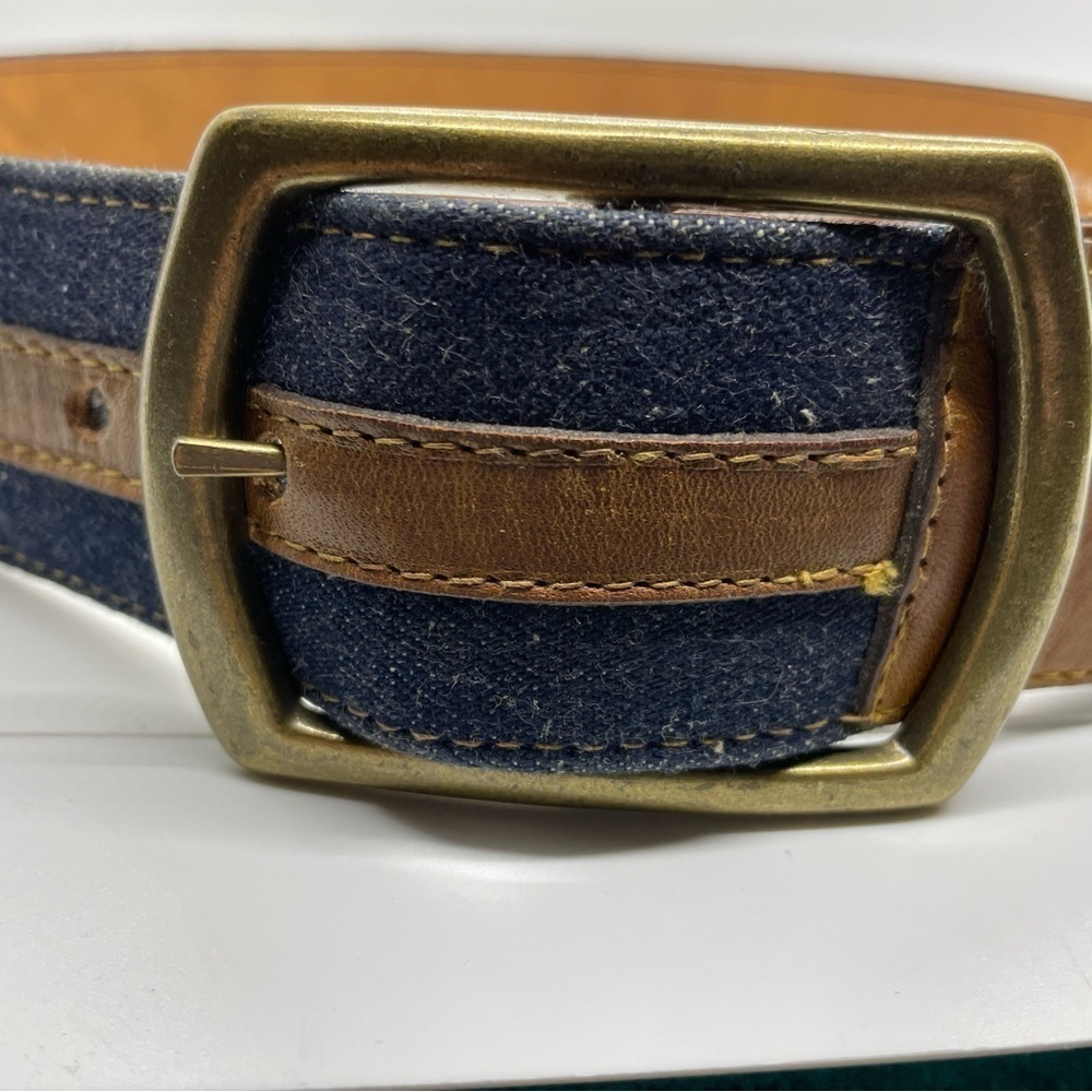 Embroidered denim blue Floral Belt  Hand Stitched In Bloom size 34‌‌‌‌‌‌‌‌‌‌‌‌‌ - Picture 6 of 6